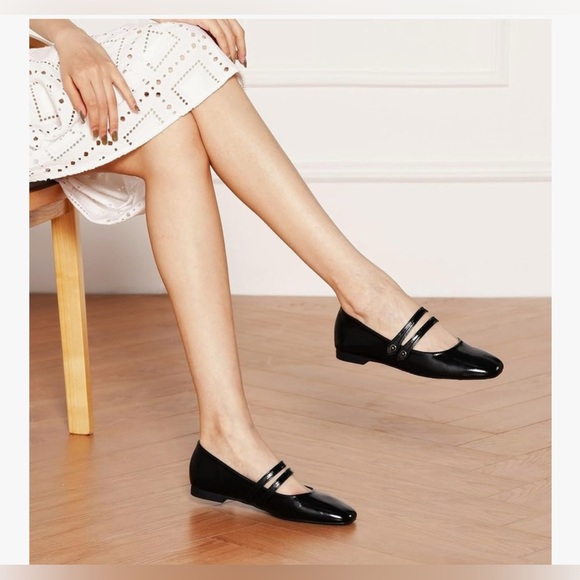 NEW Paravano Mary Jane Shoes for Women | Square Toe Women's Flats - Picture 8 of 9